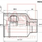 ШРУС ВНУТРЕННИЙ 30x54x30 ASVA