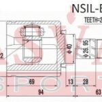ШРУС ВНУТРЕННИЙ ЛЕВЫЙ ALMERA/TIIDA 25x22x40 ASVA