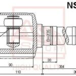 ШРУС ВНУТРЕННИЙ ПРАВЫЙ NISSAN QASHQAI 27x33x33 ASVA