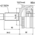 ШРУС НАРУЖНЫЙ KIA CEED 27x23x60 ASVA