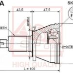 ШРУС НАРУЖНЫЙ POLO/FABIA 36x30x52 ASVA