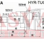 ШРУС НАРУЖНЫЙ ЗАДНИЙ 23x60x27 ASVA