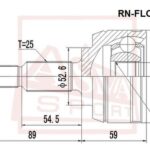 ШРУС НАРУЖНЫЙ DUSTER/TERRANO 25x33x52 ASVA