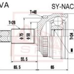 ШРУС НАРУЖНЫЙ ACTYON/KORANDO 34x28x58 ASVA