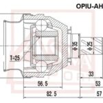 ШРУС ВНУТРЕННИЙ OPEL ASTRA 22x25x35 ASVA
