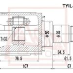 ШРУС ВНУТРЕННИЙ ЛЕВЫЙ CAMRY/AVENSIS 24x32x50 ASVA