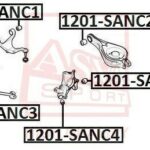 САЙЛЕНТБЛОК ЗАДНЕЙ ЦАПФЫ ЗАДНИЙ ASVA