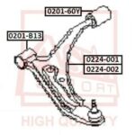 САЙЛЕНТБЛОК ПЕРЕДНЕГО РЫЧАГА ПЕРЕДНИЙ ASVA
