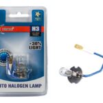 Лампа галогеновая головного света H3 PK22s 3200K Яркость +30% 12V 55W Блистер 1шт XENITE