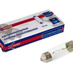 Лампа накаливания сигнальная T11 C5W SV8.5-8 3200K 12V 5W картон 10шт цена за 1шт XENITE