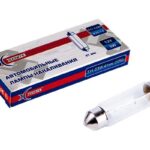 Лампа накаливания сигнальная T11 (C5W) SV8.5-8 3200K 12V 5W 41 мм Картон 10шт цена за 1шт XENITE