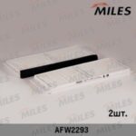 Фильтр салона (упаковка 2шт.) MAZDA 3 09- (FILTRON K1312-2X, MANN CU26008-2, VIC AC-406E) AFW2293 MILES