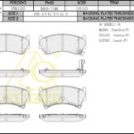 Тормозные колодки NISSAN Sunny B14, Pulsar N15, Presea R11 Перед. ANCHI