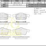 Тормозные колодки NISSAN Primera, RENAULT Laguna, Megane Задн. ANCHI