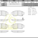 Тормозные колодки TOYOTA  T19 ,  T21 ,  V4 , ST20 , SXV20, SXV1 , SXA1 , SXM1   Передн. ANCHI