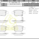 Тормозные колодки Toyota Avensis  T25 , Corolla Euro, Estima  Задн. ANCHI