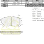 Тормозные колодки TOYOTA Harrier  U3 , RX350 Передн. ANCHI
