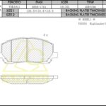 Тормозные колодки LEXUS RX300,TOYOTA Highlander,Kluger ACU20W Передн. ANCHI AC1151C