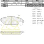 Тормозные колодки TOYOTA HIGHLANDER 09-, KLUGER 07-, LEXUS RX350 09- , RX400  Передн. ANCHI
