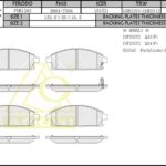 Тормозные колодки NISSAN Terrano R50, Presage U30, X-Trail T30  Передн. ANCHI AC1358C
