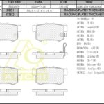 Тормозные колодки  HONDA Accord , Civic, Avancier, Odyssey, Stream  Задн. ANCHI