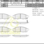 Тормозные колодки MITSUBISHI L200 10-, NISSAN Vanette M20 09- Перед. ANCHI