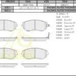 Тормозные колодки SUBARU Forester SG5 01-, Impreza 00-, Legacy 01- , Outback Перед. ANCHI