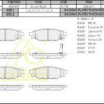 Тормозные колодки  SUBARU Forester 07-, Impreza 07-, Legacy 03-, Outback Задн. ANCHI