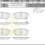 Тормозные колодки HYUNDAI, KIA FR  14- ANCHI