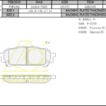 Тормозные колодки For SUBARU Rear ANCHI