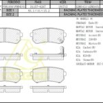 Тормозные колодки For HYUNDAI, KIA Rear ANCHI
