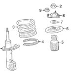 Отбойник амортизатора переднего MITSUBISHI