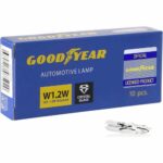 Лампа накаливания сигнальная W1.2W 12V 1.2W W2x4.6d картон 10шт цена за 10шт GOODYEAR