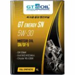 Масло моторное синтетическое GT Energy 5W30 API SN ACEA A1/B1 ILSAC GF-5 4л GT OIL