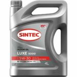 Масло моторное полусинтетическое Luxe 5000 5W30 API SN ILSAC GF-5 4л SINTEC 600245