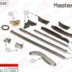 Комплект цепи ГРМ KIA Sorento 2.5 CRDi D4CB 02-10 (без звездочек) MASTERKIT