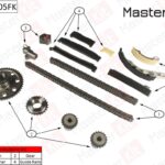 Комплект цепи ГРМ NISSAN Navara III 2.5 dCi YD25DDTI 4WD 04- MASTERKIT 77B0005FK