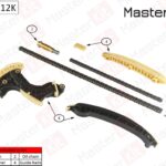 Комплект цепи ГРМ Mercedes-Benz W203/204 1.8 Kompressor M271 02-09 (без звездочек) MASTERKIT