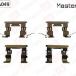 Комплект установочный тормозных колодок NISSAN JUKE 2010- MASTERKIT