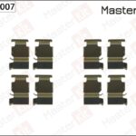 Комплект установочный тормозных колодок Toyota LAND CRUISER PRADO (_J12_) 2002 - 2010 MASTERKIT