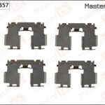 Комплект установочный тормозных колодок Toyota RAV 4 IV (_A4_) 2012 - MASTERKIT