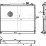 Радиатор охл. для а/м Kia K-Series (Bongo) (99-)/(06-) 2.9D (LRc 0823) LUZAR