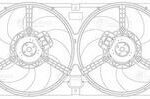 Э/вентилятор охл. для а/м Лада 2123 Chevrolet Niva (2 вент.) (с кожухом, без резистора) (LFK 0124) LUZAR
