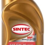 Масло моторное синтетическое Platinum 0W20 API SP ILSAC GF-6 1л SINTEC