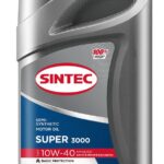 Масло моторное полусинтетическое Super 3000 10W40 API SG/CD 1л SINTEC
