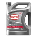 Масло моторное полусинтетическое Luxe 5000 5W40 SL/CF 5л SINTEC