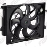 Электровентилятор охлаждения с Кожухом Hyundai Solaris/Kia Rio (10-) A/C+ FEHU