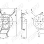 Электровентилятор охлаждения с Кожухом Lada Largus (12-)/Renault Logan (08-) FEHU
