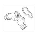 Корпус термостата в сборе с термостатом BMW