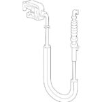 Трос замка двери передней VAG